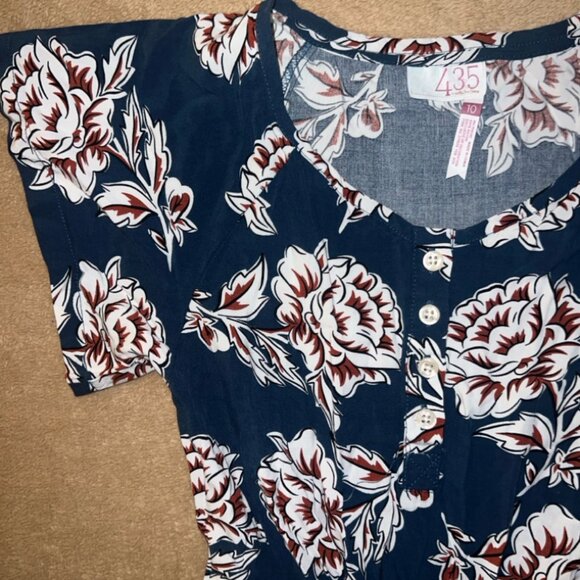 Matilda Jane 435 Girl 10 Navy (Brilliant Daydream) Everyday Dream‎ Floral Romper - Picture 2 of 9